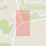 Karta som med röd fyrkant ramar in Karby, Vallentuna, Stockholms län
