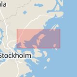 Karta som med röd fyrkant ramar in Österåker, Stockholms län