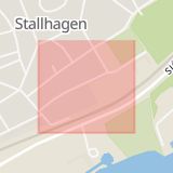 Karta som med röd fyrkant ramar in Backgatan, Västerås, Västmanlands län