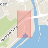 Karta som med röd fyrkant ramar in Cafe, Lögarängen, Västerås, Västmanlands län