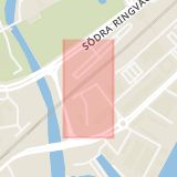 Karta som med röd fyrkant ramar in Hamngränd, Östra Hamnen, Västerås, Västmanlands län