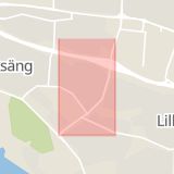 Karta som med röd fyrkant ramar in Viksäng, Österleden, Västerås, Västmanlands län