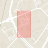 Karta som med röd fyrkant ramar in Björnövägen, Värjgatan, Västerås, Västmanlands län