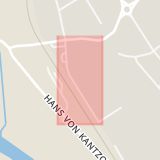 Karta som med röd fyrkant ramar in Knektbacken, Hallstahammar, Västmanlands län