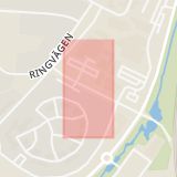 Karta som med röd fyrkant ramar in Märsta, Stationsvägen, Tingvallavägen, Sigtuna, Stockholms län