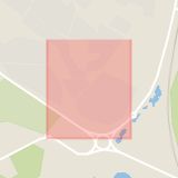 Karta som med röd fyrkant ramar in Centrumleden, Märsta, Sigtuna, Stockholms län