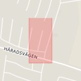 Karta som med röd fyrkant ramar in Malmgatan, Hallstahammar, Västmanlands län