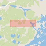 Karta som med röd fyrkant ramar in Riala, Bergshamravägen, Norrtälje, Stockholms län