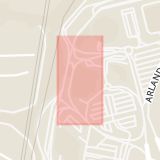 Karta som med röd fyrkant ramar in Tornvägen, Arlanda, Stockholm City, Sigtuna, Stockholms län