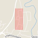Karta som med röd fyrkant ramar in Parkvägen, Storå, Lindesberg, Örebro län
