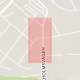Karta som med röd fyrkant ramar in Västra Stockholmsvägen, Rimbo, Vårdcentralen, Norrtälje, Stockholms län