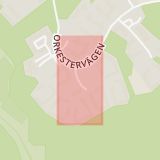 Karta som med röd fyrkant ramar in Gottsunda, Dirigentvägen, Uppsala, Uppsala län