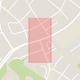 Karta som med röd fyrkant ramar in Vårdsätravägen, Bernadottevägen, Uppsala, Uppsala län