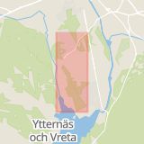 Karta som med röd fyrkant ramar in Vårdsätravägen, Uppsala, Uppsala län