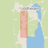 Karta som med röd fyrkant ramar in Gräsmark, Rottnavägen, Sunne, Värmlands län