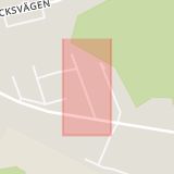 Karta som med röd fyrkant ramar in Norrängsvägen, Karlbo, Avesta, Dalarnas län