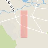 Karta som med röd fyrkant ramar in Garmakaregatan, Avesta, Dalarnas län