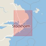 Karta som med röd fyrkant ramar in Orange, Stockholms län