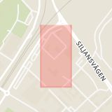 Karta som med röd fyrkant ramar in Sveatorget, Borlänge, Dalarnas län