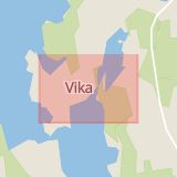 Karta som med röd fyrkant ramar in Vika, Falun, Dalarnas län