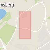 Karta som med röd fyrkant ramar in Ringargatan, Kvarnsveden, Borlänge, Dalarnas län