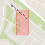 Karta som med röd fyrkant ramar in Hälsinggården, Falun, Dalarnas län
