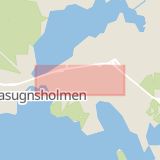 Karta som med röd fyrkant ramar in Hosjö, Falu Kommun, Centralvägen, Falun, Dalarnas län