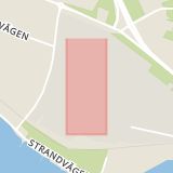 Karta som med röd fyrkant ramar in Hasselvägen, Hälsinggården, Falun, Dalarnas län