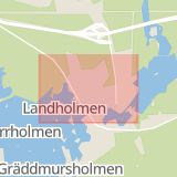 Karta som med röd fyrkant ramar in Forsbacka, Hedlundavägen, Högsta, Lycksele, Gävleborgs län