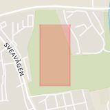Karta som med röd fyrkant ramar in Stadsparken, Sandviken, Gävleborgs län