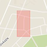 Karta som med röd fyrkant ramar in Tallmovägen, Leksand, Dalarnas län