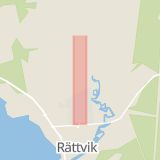 Karta som med röd fyrkant ramar in Backavägen, Rättvik, Dalarnas län