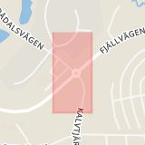Karta som med röd fyrkant ramar in Malung, Sälen, Tandådalen, Dalarnas län