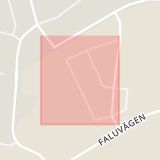 Karta som med röd fyrkant ramar in Magasingatan, Edsbyn, Ovanåker, Gävleborgs län