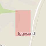 Karta som med röd fyrkant ramar in Iggesund, Lillgatan, Hudiksvall, Gävleborgs län