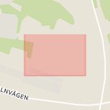 Karta som med röd fyrkant ramar in Fiskebyvägen, Hudiksvall, Gävleborgs län