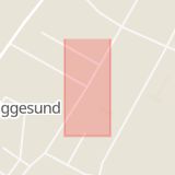 Karta som med röd fyrkant ramar in Friggesund, Hudiksvall, Gävleborgs län