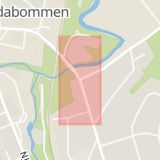 Karta som med röd fyrkant ramar in Mjösundsvägen, Skedlovägen, Njurunda, Sundsvall, Västernorrlands län