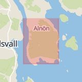 Karta som med röd fyrkant ramar in Raholmsvägen, Ankarsvik, Sundsvalls Kommun, Sundsvall, Västernorrlands län