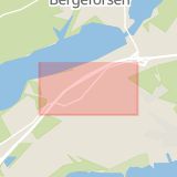 Karta som med röd fyrkant ramar in Berglundavägen, Sörberge, Timrå, Västernorrlands län