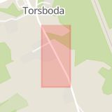 Karta som med röd fyrkant ramar in Torsboda, Timrå, Västernorrlands län