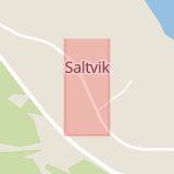 Karta som med röd fyrkant ramar in Saltvik, Härnösand, Västernorrlands län