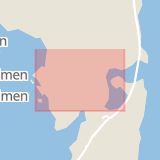 Karta som med röd fyrkant ramar in Hornön, Nora, Kramfors, Västernorrlands län