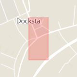 Karta som med röd fyrkant ramar in Docksta, Kramfors, Västernorrlands län