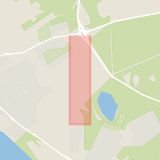 Karta som med röd fyrkant ramar in Hagvägen, Östersund, Jämtlands län
