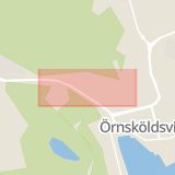 Karta som med röd fyrkant ramar in Örnsköldsvik, Själevadsgatan, Timrå, Sörberge, Centralesplanaden, Trädgårdsgatan, Kramfors, Sporthallsgatan, Västernorrlands län