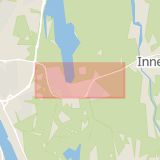 Karta som med röd fyrkant ramar in Ålidhöjd, Tomtebo, Umeå, Västerbottens län