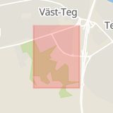 Karta som med röd fyrkant ramar in Umeå, Verkstadsgatan, Lycksele, Vilhelmina, Stöcksjö, Västerbottens län