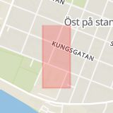 Karta som med röd fyrkant ramar in Västerbotten, Haga, Umeå, Skelleftehamn, Universitetsområdet, Dorotea, Västerbottens län