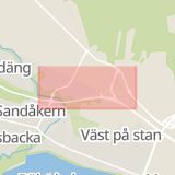 Karta som med röd fyrkant ramar in Vallmovägen, Umeå, Bofinksvägen, Parkbron, Skellefteå, Norsjövallen, Holmsundsvägen, Vilhelmina, Västerbottens län